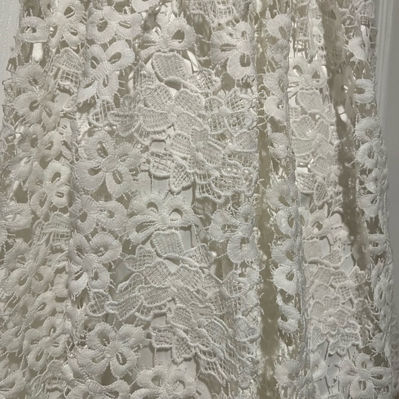 White Lace Prom Dress - Picture 3 of 12